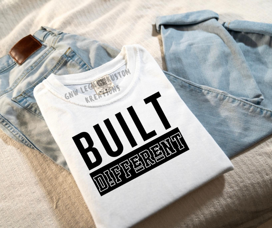 Built Different (Black Print), Men's & Women's T-Shirt