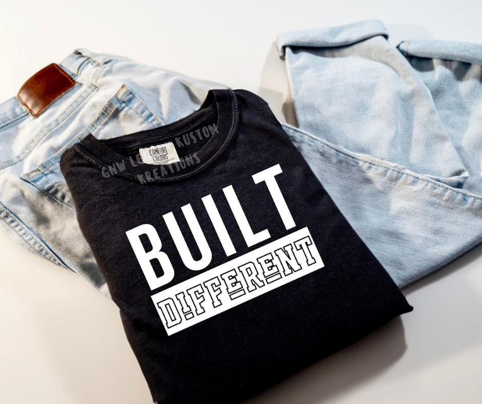 Built Different (White Print), Men's & Women's T-Shirt