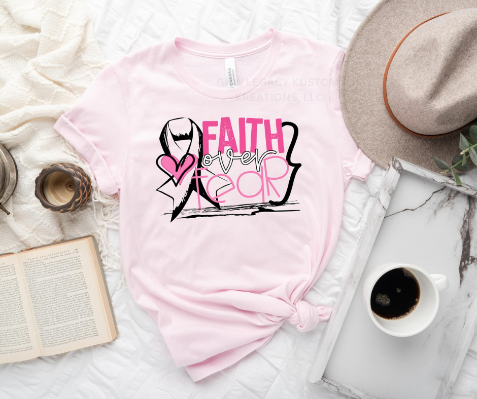 Faith Over Fear Breast Cancer, Women's T-Shirt