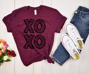 Leopard XOXO, Women's T-Shirt