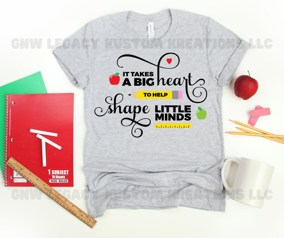 Big Heart Shape Little Minds, Women T-Shirt