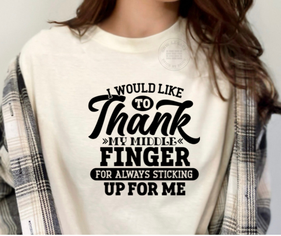 Middle Finger, Women's T-Shirt