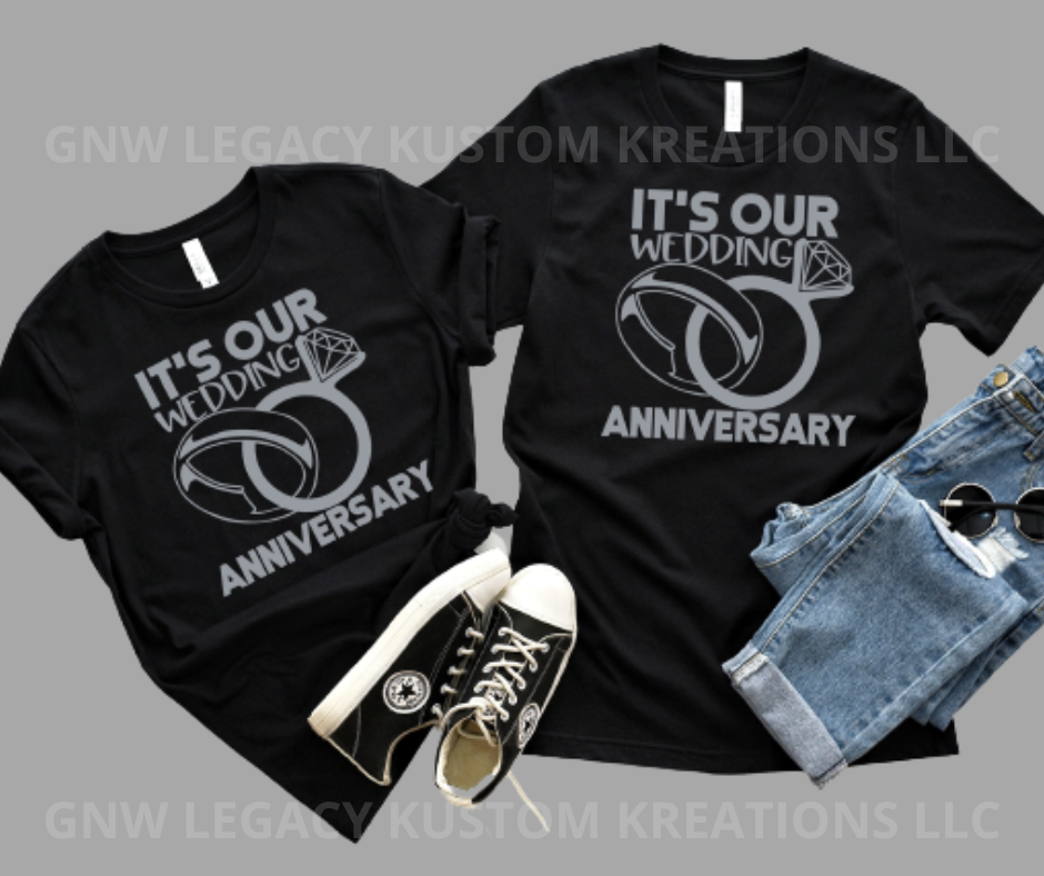 It's Our Wedding Anniversary, Couple T-Shirt